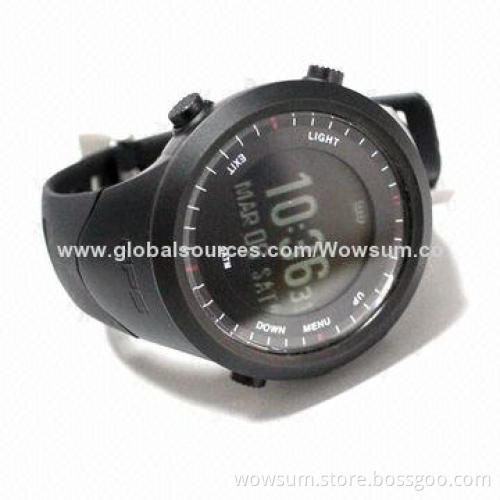 GPS watch tracker with Bluetooth heart rate monitor 3D pedometer and compass